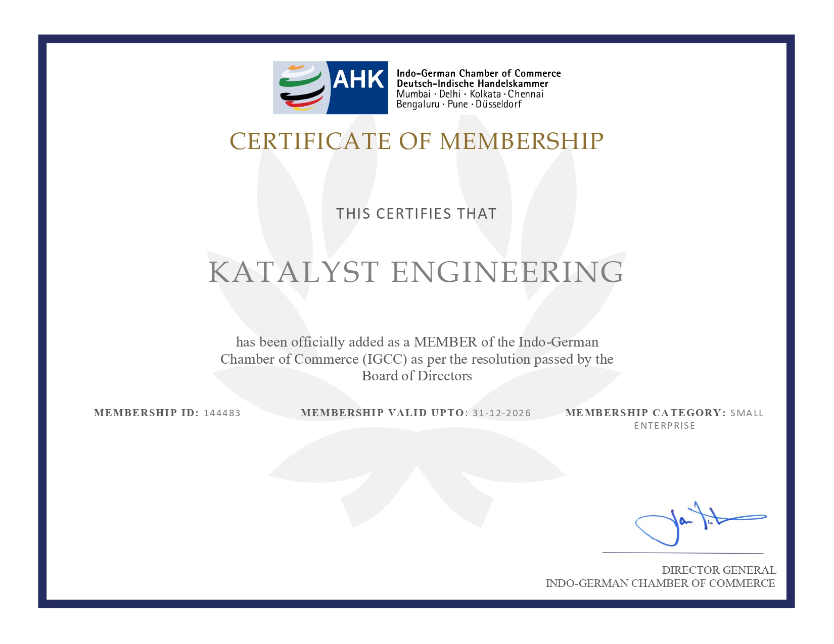 AS9100D Aerospace Quality Management Certificate