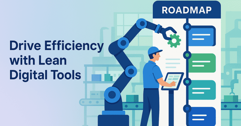 Digital-enabled lean manufacturing boosts efficiency and compliance, reducing costs and improving yield in a modern factory setting.