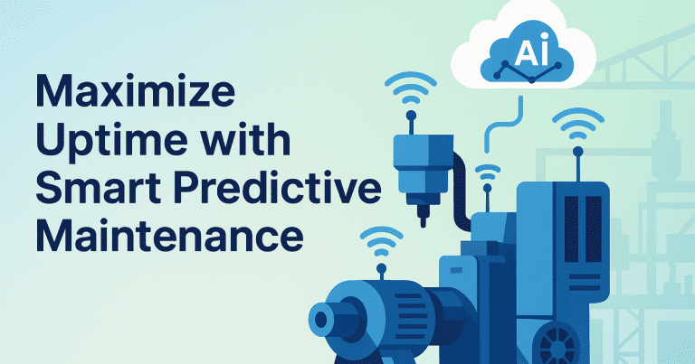 Smart sensors send real-time data from factory equipment to the cloud for AI analysis, enabling predictive maintenance and minimizing risks.