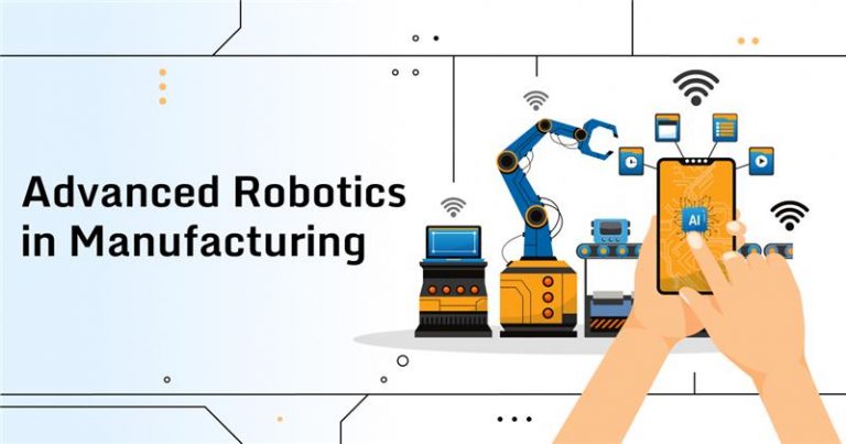 Advanced robotics in manufacturing with integrated robotic systems on a smart production line