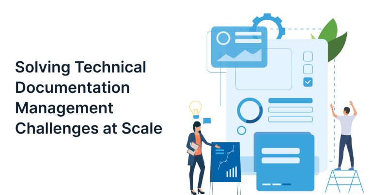 Technical documentation management system dashboard interface