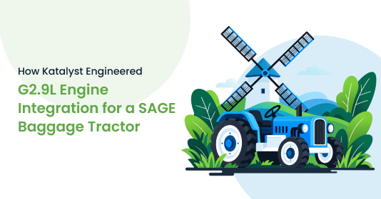 How Katalyst Engineered G2.9L Engine Integration for a SAGE Baggage Tractor